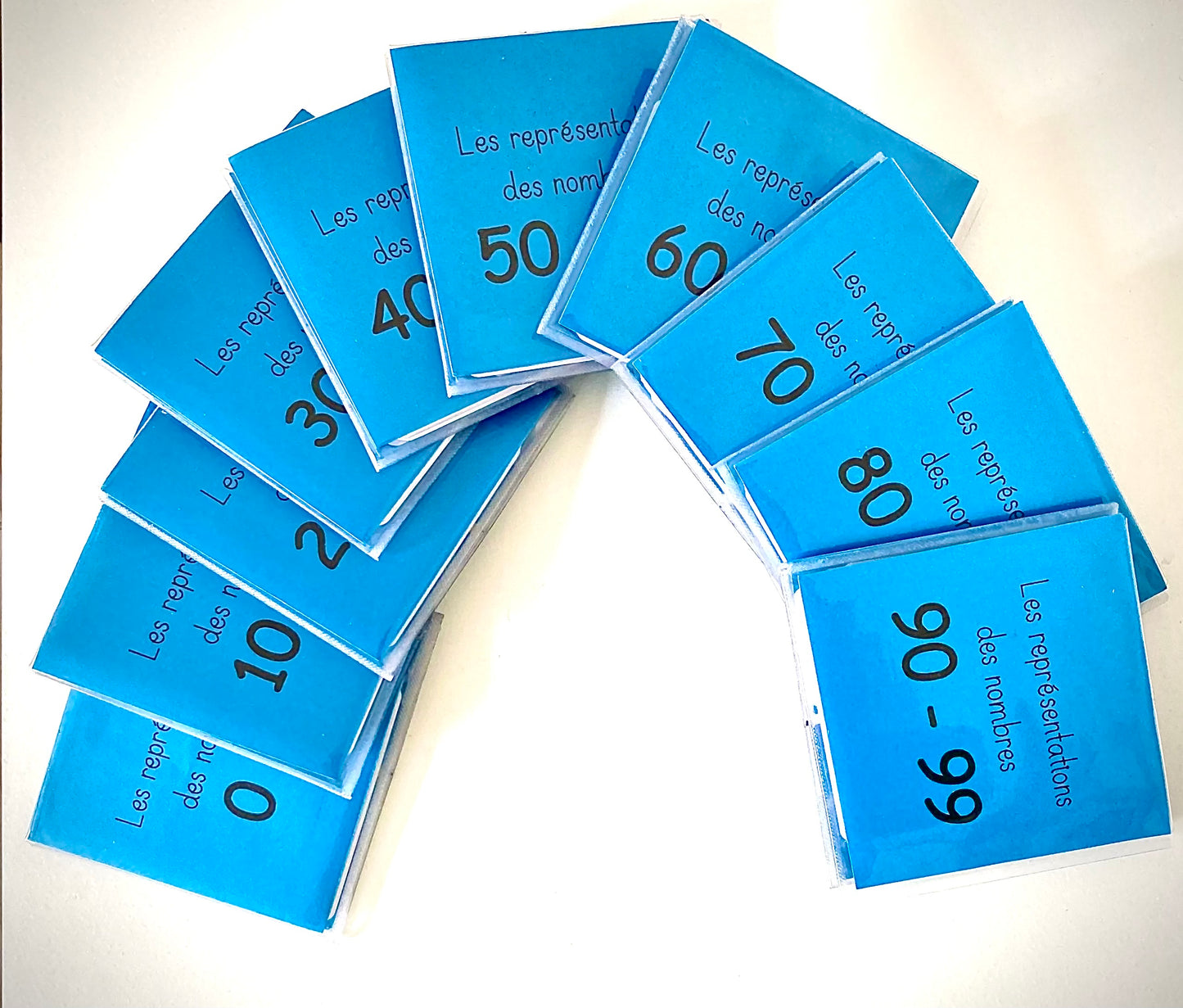 Cartes de nomenclature des nombres de 10 à 99