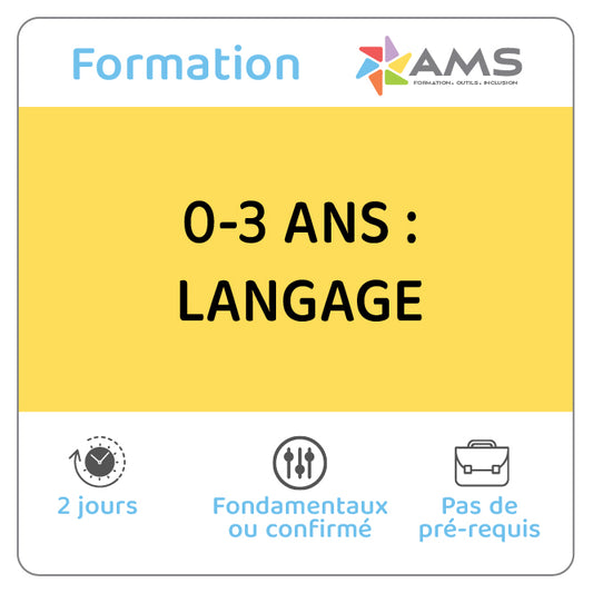 Formation 0-3 ans : langage