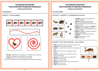 Les P'tits curieux : les animaux de la forêt