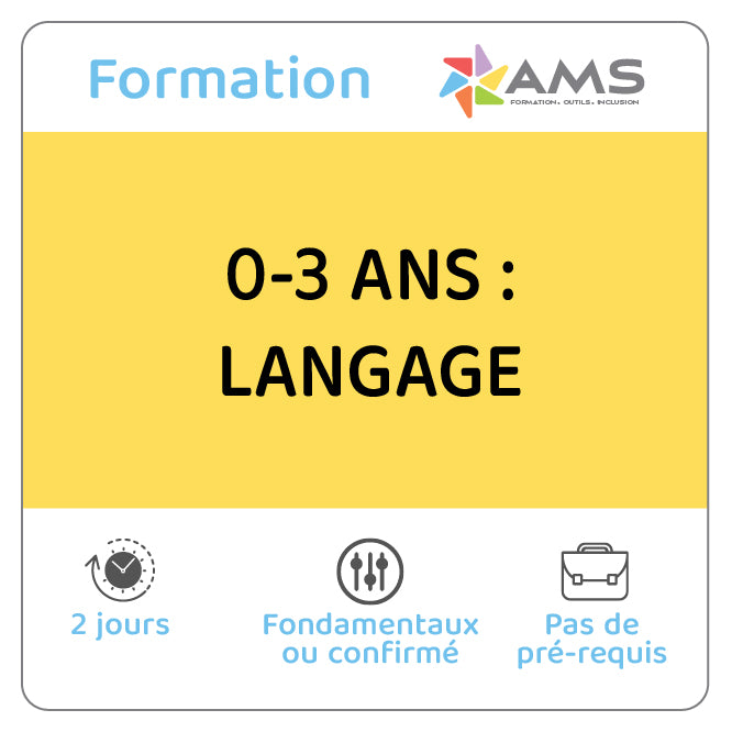 Formation 0-3 ans : langage
