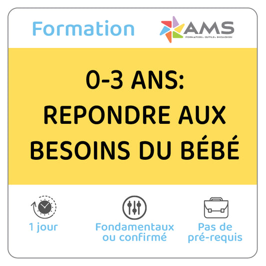formation 0-3 ans : Répondre aux besoins du bébé