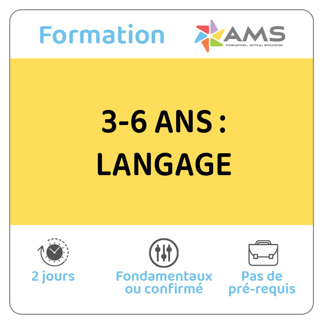 Formation 3-6 ans: langage