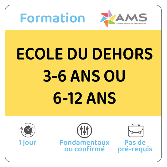 Formation ECOLE DU DEHORS 3-6 ANS OU 6-12 ANS