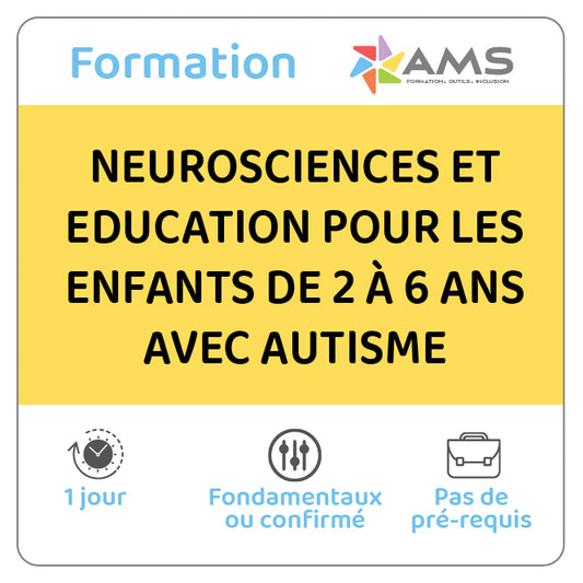 Formation Neuroscience et éducation pour les enfants de 2 à 6 ans avec autisme