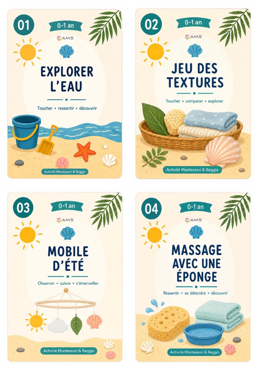 Cartes d'activités d'été