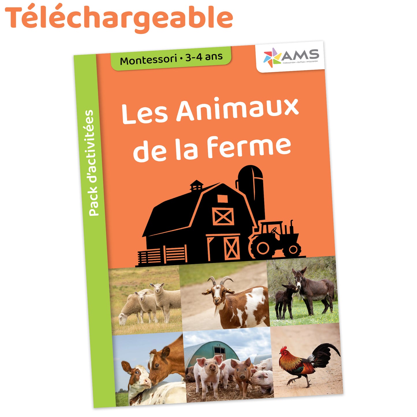 pack d'activités les animaux de la ferme téléchargeable