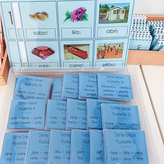 Série bleu Montessori