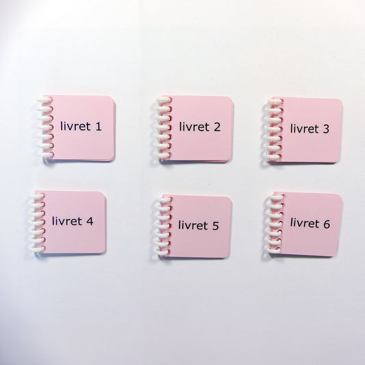 Série rose Montessori 6 livrets