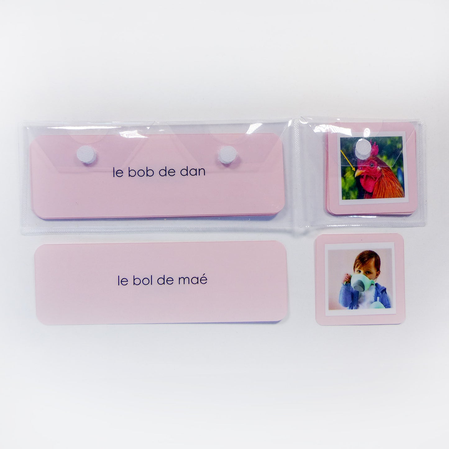 Série rose Montessori une pochette de phrases