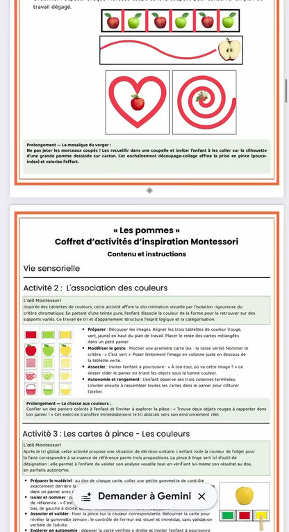 Les P'tits curieux : L'automne Les Pommes
