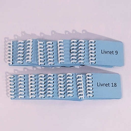 Série bleu Montessori 18 livrets